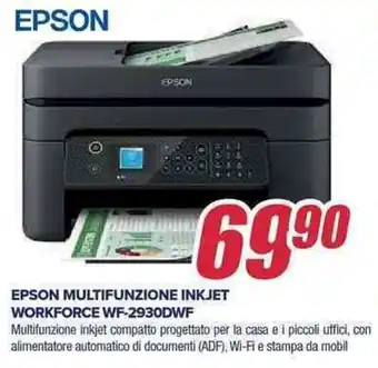 Trony EPSON MULTIFUNZIONE INKJET WORKFORCE WF-2930DWF offerta