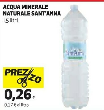 Coop Sant'anna Acqua Minerale Naturale 1500 G(ml) offerta