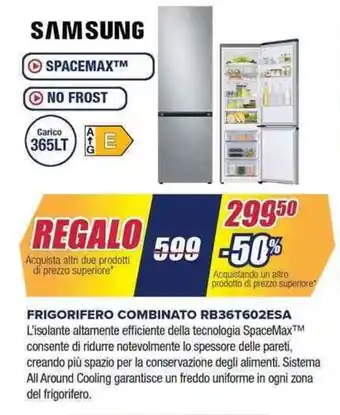 Trony SAMSUNG FRIGORIFERO COMBINATO RB36T602ESA offerta