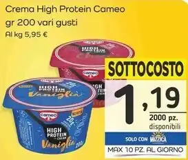 Famila Superstore Cameo crema high protein offerta