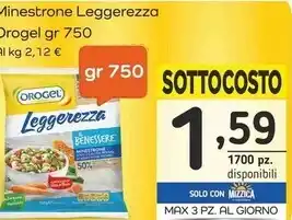 Famila Superstore Orogel minstrone leggerezza offerta