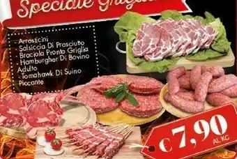 Crai Arrosicini /salsiccia Di Prosciuto /brociola Pronto Griglia/ Hamburgher Di Bovino Adulto offerta