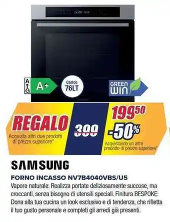 Trony SAMSUNG FORNO INCASSO NV7B4040VBS/U5 offerta