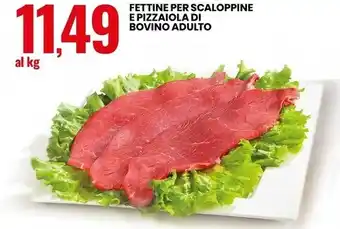 Eurospin Fettine per scaloppine e pizzaiola di bovino adulto offerta
