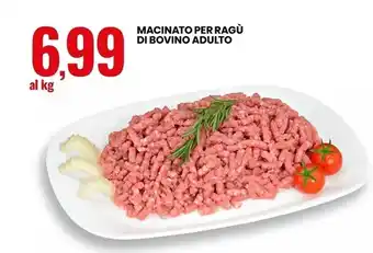 Macinato per ragù di bovino adulto
