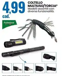Eurospin Keiros coltello multiuso/torcia offerta