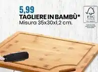 Eurospin Sistema casa tagliere in bambu offerta