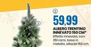 Albero trentino innevato 150 cm