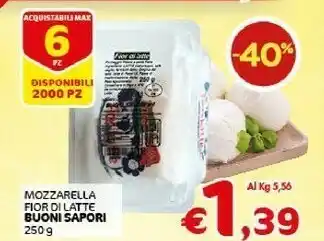Crai Buoni Sapori Mozzarella Fior Di Latte offerta