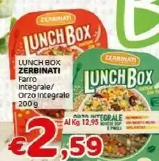 Crai Zerbinati - Lunch Box Orzo Integrale Con Basilico Genovese DOP E Pinoli 200 G(ml) offerta