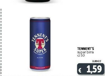 Deco Supermercati Tennent's Super Birra offerta