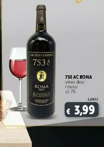 Deco Supermercati 753 Ac Roma Vino Doc Rosso offerta