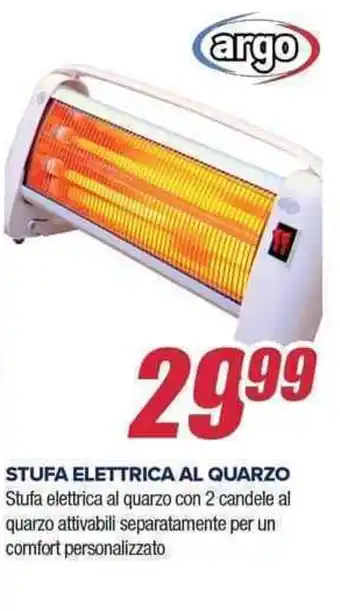 Trony argo STUFA ELETTRICA AL QUARZO offerta