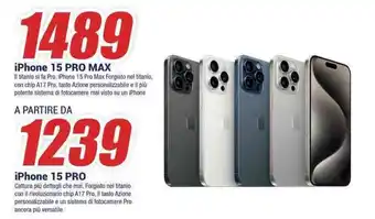 Trony iPhone 15 PRO MAX offerta