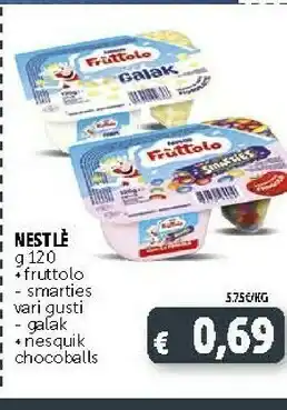 Deco Supermercati Nestlè Fruttolo Smarties offerta