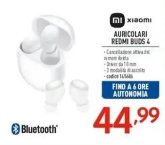 Elettrosintesi Xiaomi AURICOLARI REDMI BUDS 4 offerta