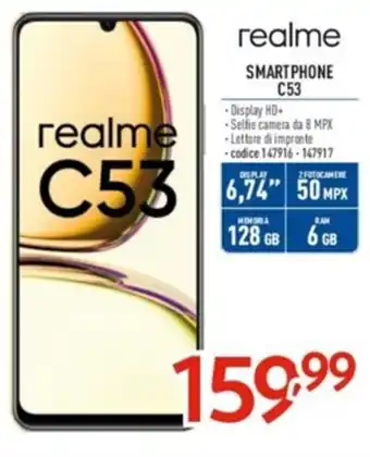 Elettrosintesi realme SMARTPHONE C53 offerta