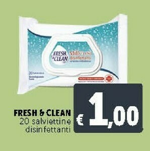 Deco Supermercati Fresh & Clean 20 Salviettine Disinfettanti offerta