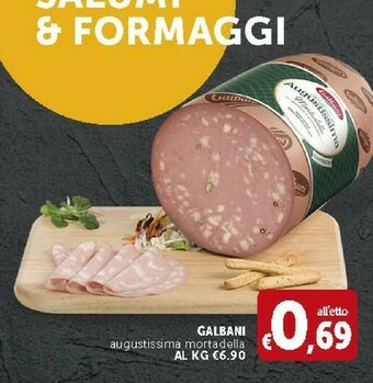 Deco Supermercati Galbani Augustissima Mortadella offerta