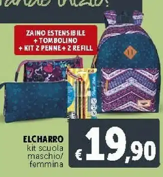 Elcharro Kit Scuola Maschio
