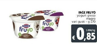 Deco Supermercati Fage Fruyo Yogurt Greco Magro offerta