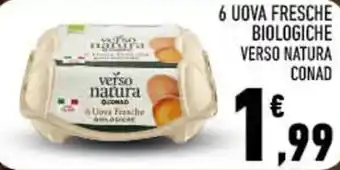 6 UOVA FRESCHE BIOLOGICHE VERSO NATURA CONAD