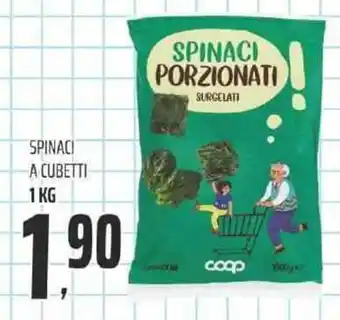 Coop SPINACI A CUBETTI 1 KG offerta