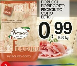 Fiorucci Fioridcotto Prosciutto Cotto