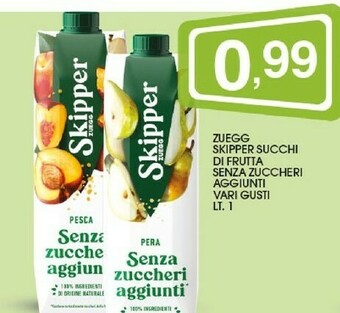 Sigma Zuegg Skipper Pesca Senza Zuccheri Aggiunti 1000 G(ml) offerta