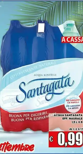 Santagata Acqua Minerale Naturale Effervescente Naturale