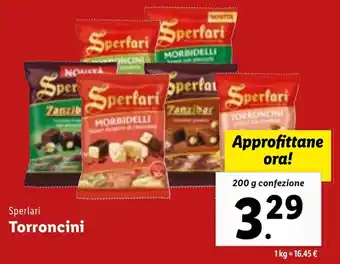 Lidl Sperlari Torroncini 200 g confezione offerta