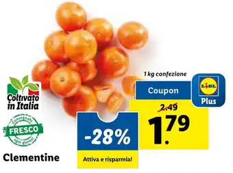 Lidl Clementine 1 kg confezione offerta