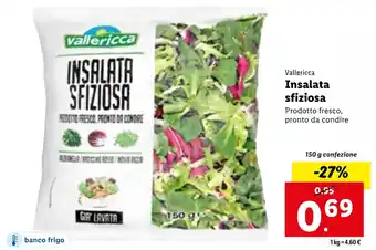 Lidl Vallericca Insalata sfiziosa 150 g confezione offerta