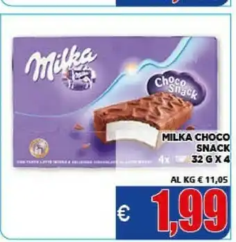 Vivo Supermercati Milka Choco Snack 128 G(ml) offerta