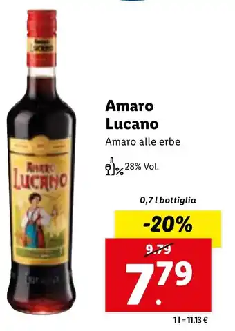 Amaro Lucano 0,7 l bottiglia