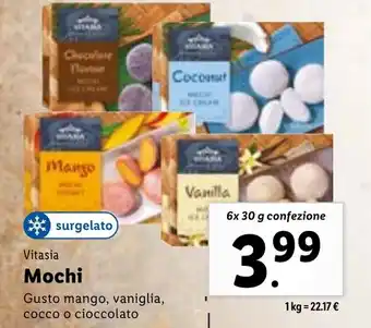 Lidl Vitasia Mochi 6x 30 g confezione offerta