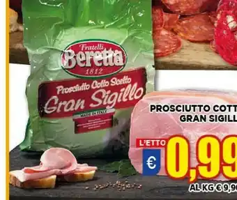 Vivo Supermercati Beretta Prosciutto Cotto Scelto Gran Sigillo offerta