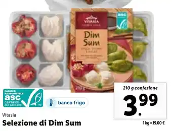 Lidl Vitasia Selezione di Dim Sum 210 g confezione offerta