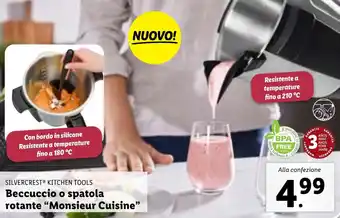 Lidl SILVERCREST KITCHEN TOOLS Beccuccio o spatola rotante "Monsieur Cuisine" offerta