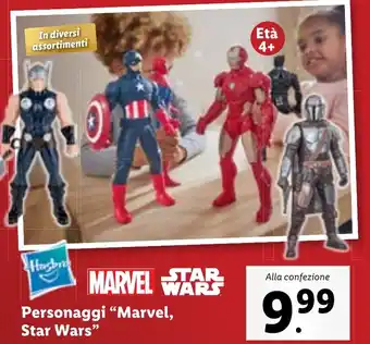 Lidl Personaggi "Marvel, Star Wars" offerta