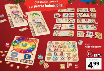 Lidl Playtive Gioco in legno offerta