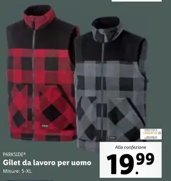 Lidl PARKSIDE Gilet da lavoro per uomo offerta