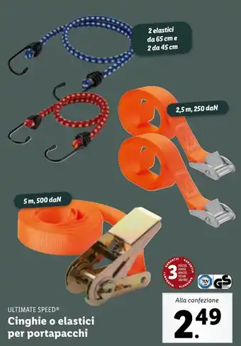 Lidl ULTIMATE SPEED Cinghie o elastici per portapacchi offerta