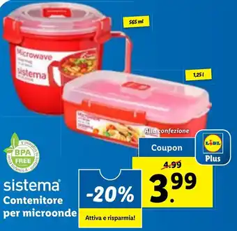 Lidl Sistema Contenitore per microonde offerta