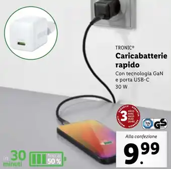Lidl TRONIC Caricabatterie rapido offerta