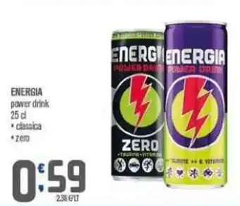 Ottimo Market ENERGIA power drink 25 cl classica, zero offerta