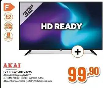 Expert Akai tv led 32 aktv327s offerta
