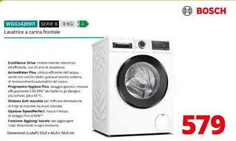 Comet Bosch lavatrice a carica frontale wgg14209it offerta