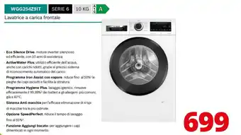Comet Bosch lavatrice a carica frontale wgg254z9it offerta