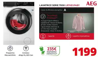 Comet Aeg lavatrice serie 7000 lr7heu94by offerta